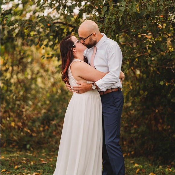 Lulus Forever and Always Bridal Dress Size Lg - Picture 2 of 5